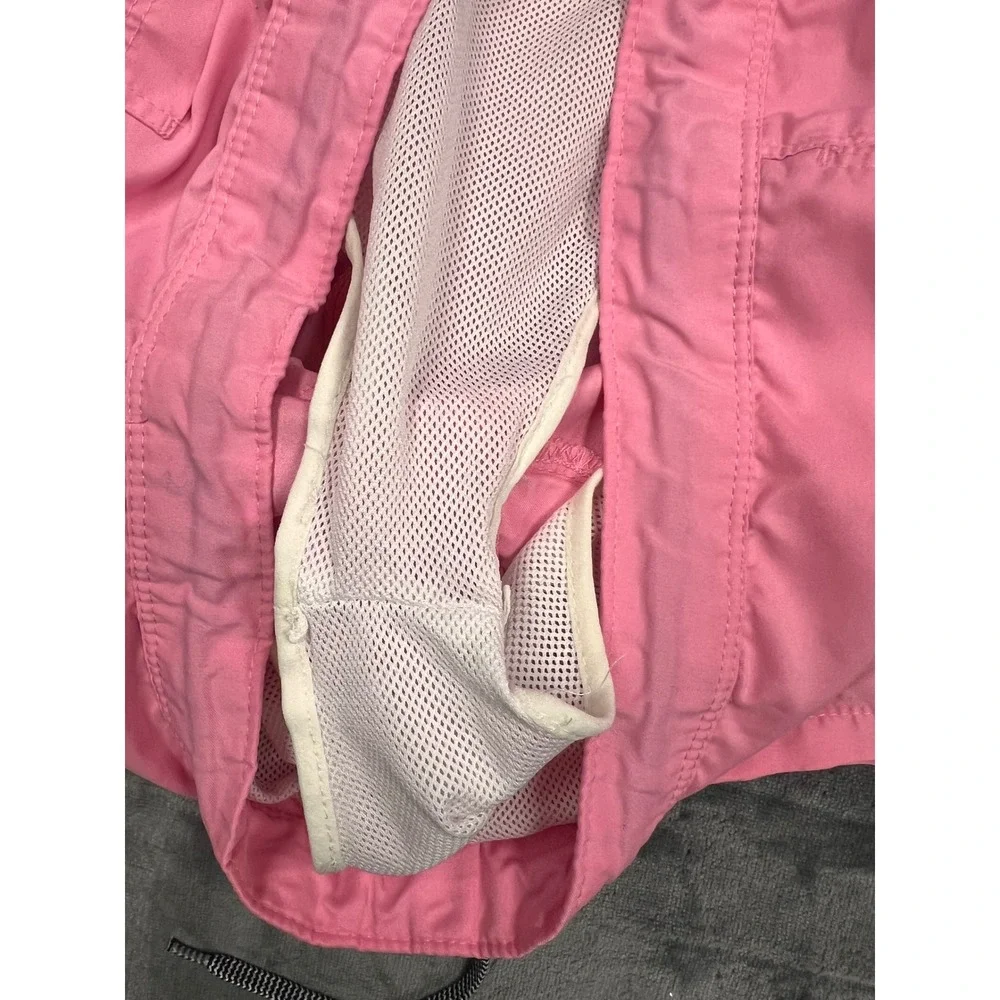 ASOS Swim Trunks Mens Small Pink Mesh Lined Drawstring Beach Shorts 5in‎ Inseam